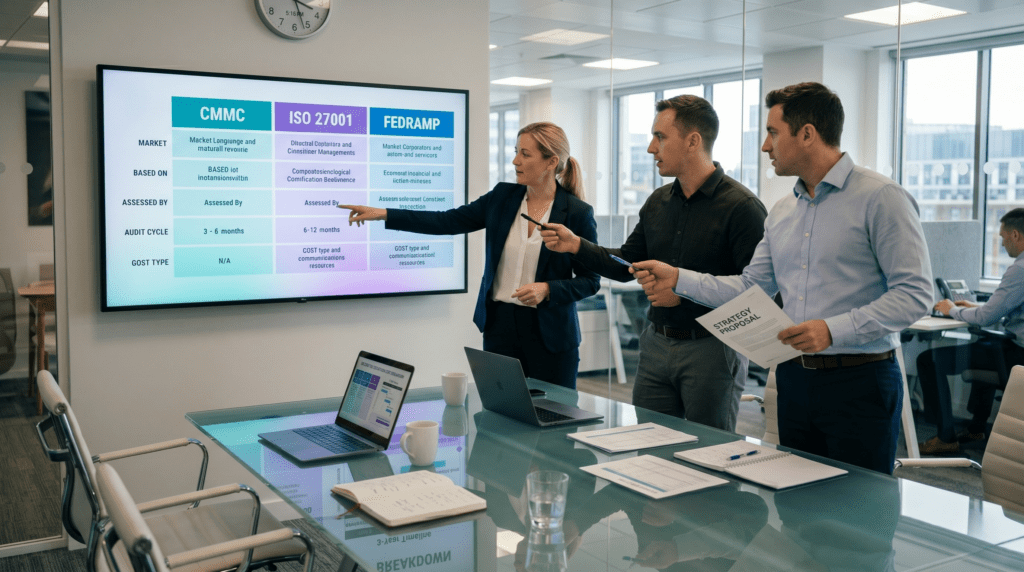 Cybersecurity Compliance Frameworks: CMMC, ISO, FedRAMP