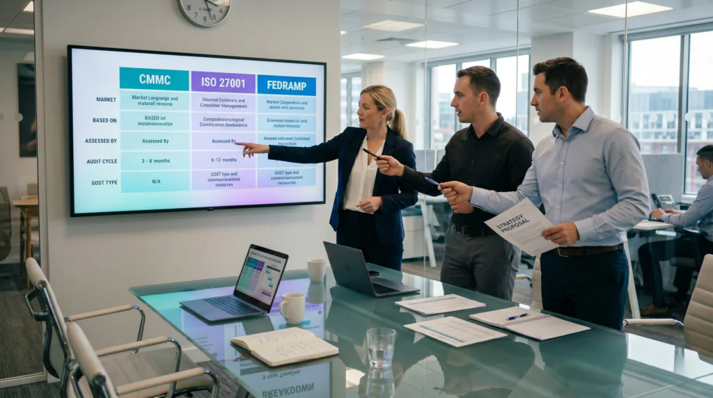 Cybersecurity Compliance Frameworks: CMMC, ISO, FedRAMP
